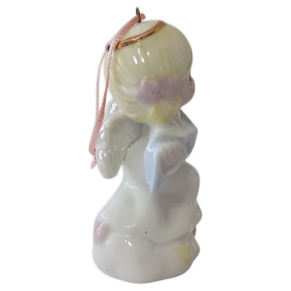 Avon Precious Moments Angel Ornament Peace on Earth Porcelain Christmas Vintage. - Picture 7 of 13